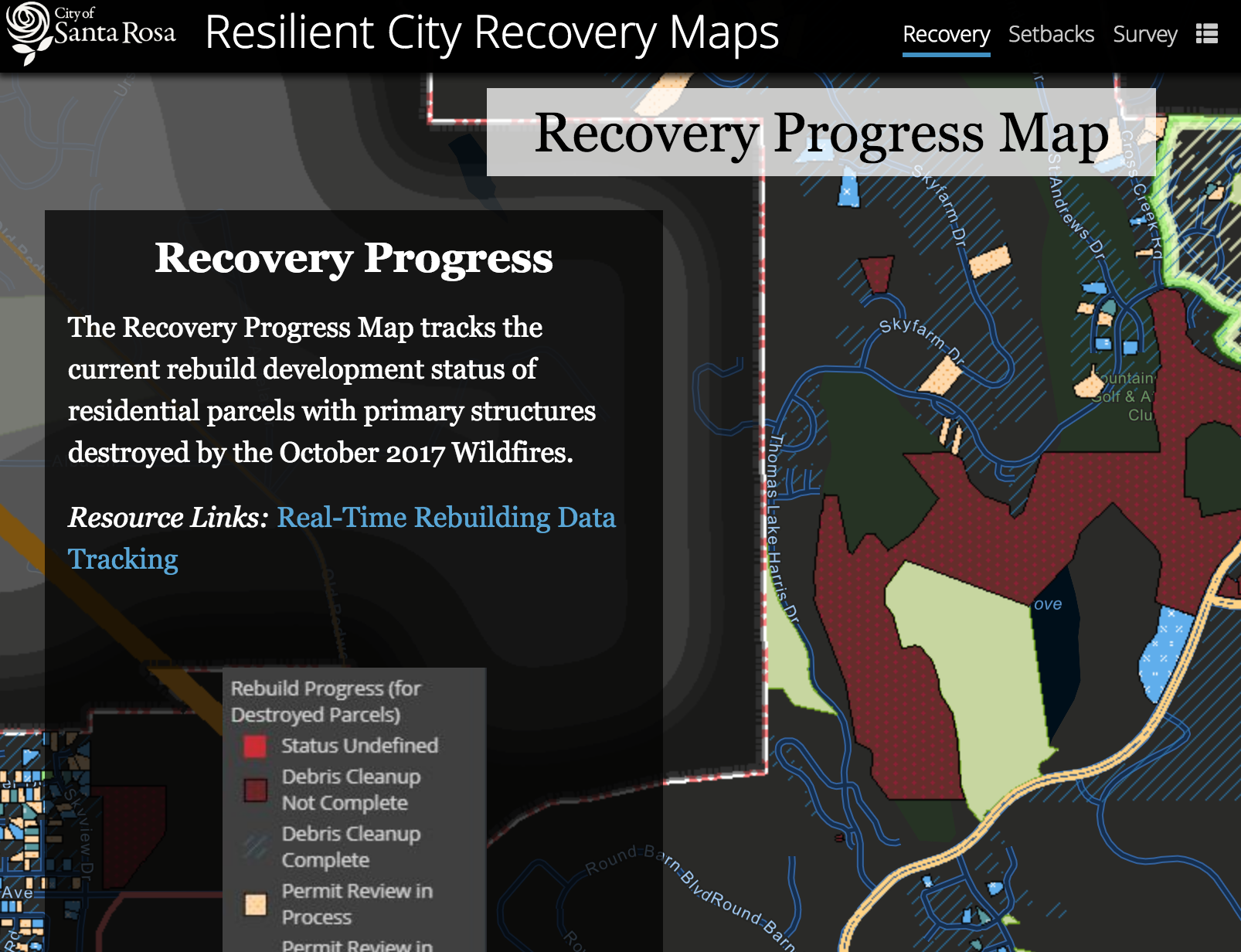Resilient City Recovery Map